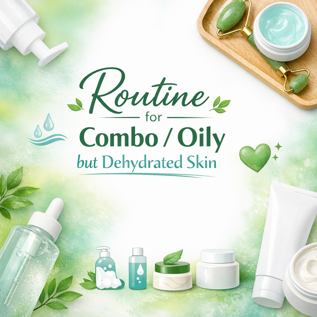🌿 Routine for Combo / Oily but Dehydrated Skin