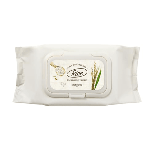 [SKINFOOD] Lingettes nettoyantes éclaircissantes quotidiennes au riz 80 pièces