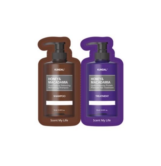 [KUNDAL] Honey & Macadamia Nature White Musk Shampoo & Treatment (Sample)