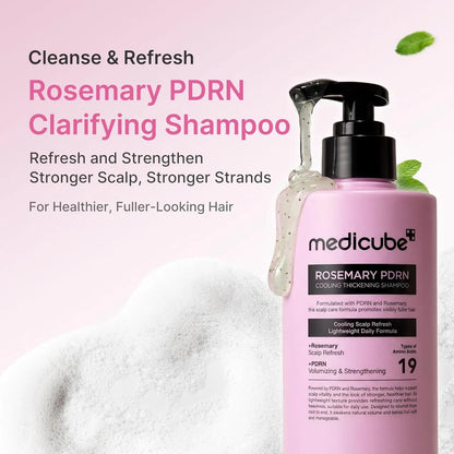 [Medicube] Rosemary PDRN Cooling Thickening Shampoo 400ml