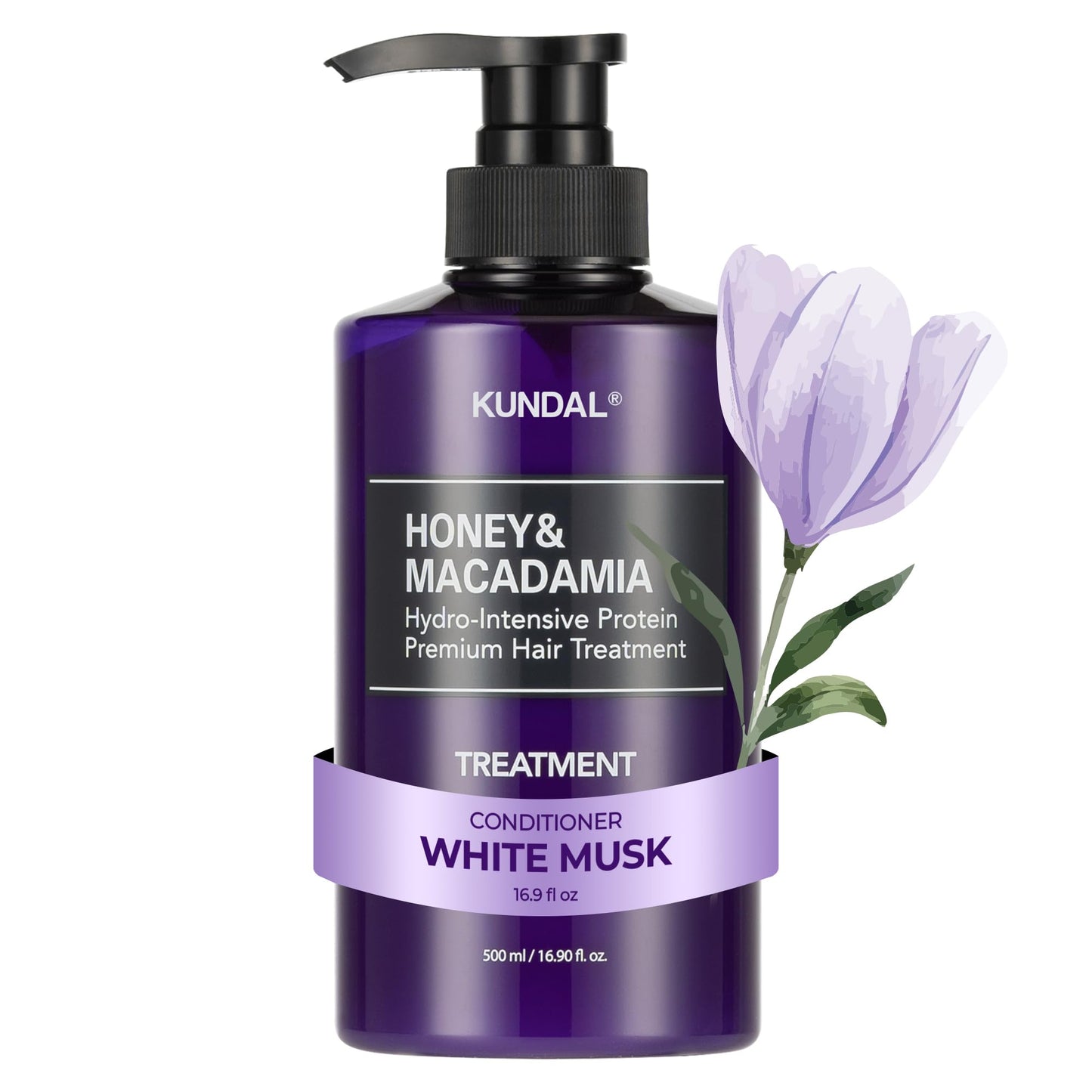 [KUNDAL] Honey & Macadamia Nature Treatment White Musk 500ml
