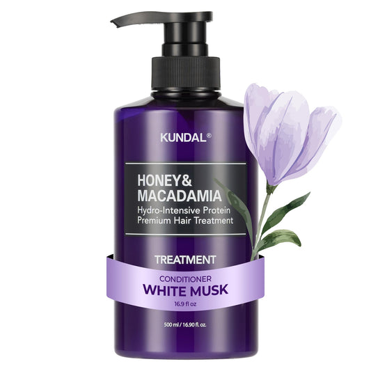 [KUNDAL] Honey & Macadamia Nature Treatment White Musk 500ml
