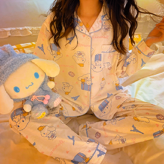 [Pajama] Cinamon Set Cream (XS-S)