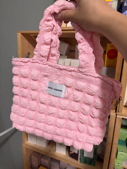 [Bags] Cute Handbags Short Ivory/Pink/Green