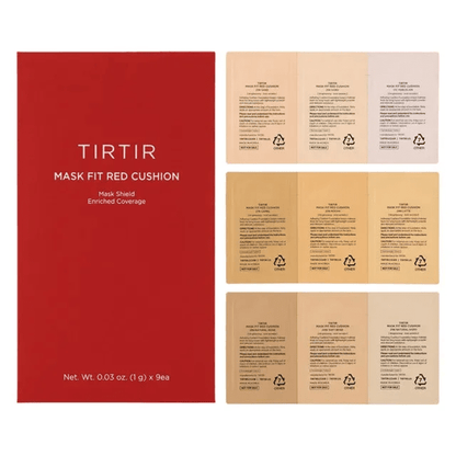[TIRTIR] Kit d'essai Mask Fit Red Cushion 6 teintes (échantillon)