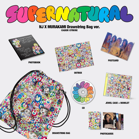 [K-POP] Sac à cordon NewJeans Supernatural' NJ X MURAKAMI ver.