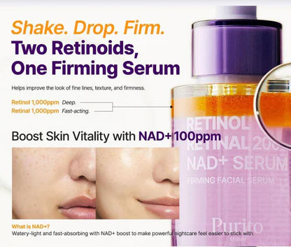 [PURITO SEOUL] Retinol Retinal 2000 NAD+ Serum 30ml