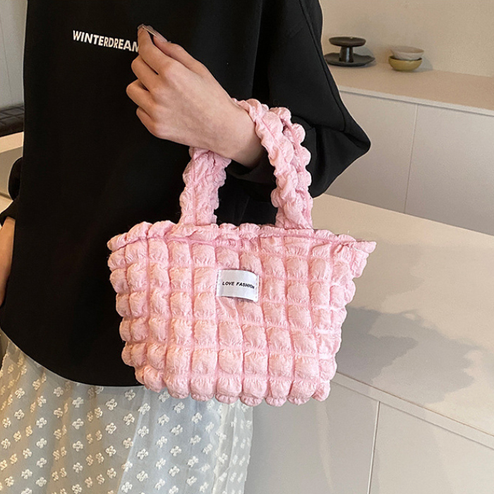 [Bags] Cute Handbags Short Ivory/Pink
