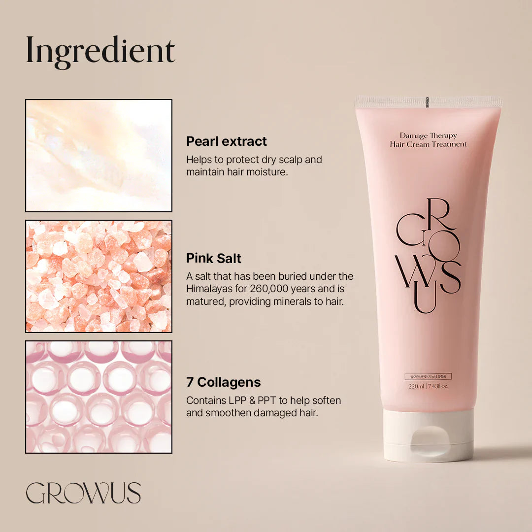 [GROWUS] Damage Therapy Hair Treatment EX 220g