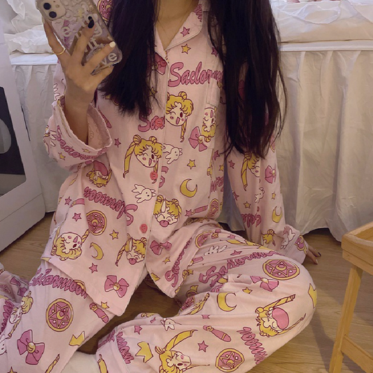 [Pajama] Girl Set Pink (XS-S)