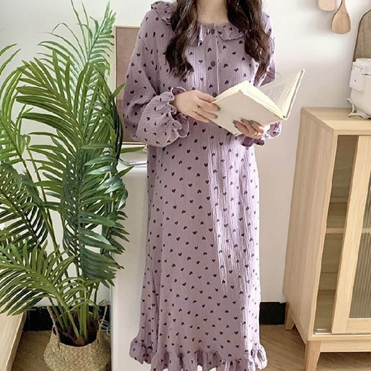 [Pajama] I'm Heart Dress Purple (S-M)