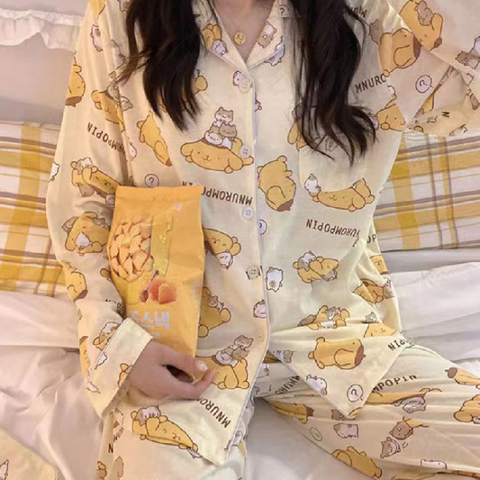 [Pajama] Injulmi Set Yellow (XS-S)