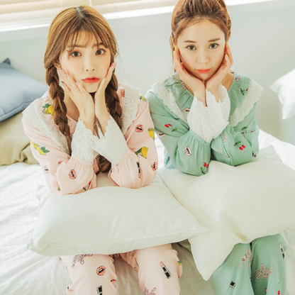 [Pyjama] Lipstick Set Mint/Pink