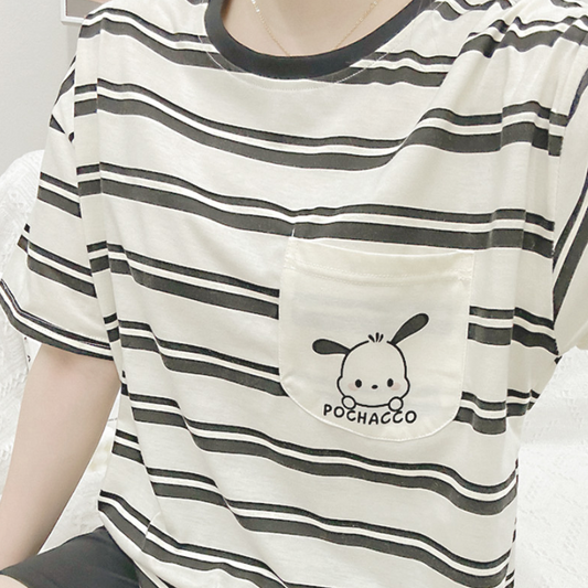 [Pajama] Pocket Set Black (S-M)