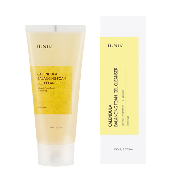 [iUNIK] Calendula Balancing Foam Gel Cleanser 150ml