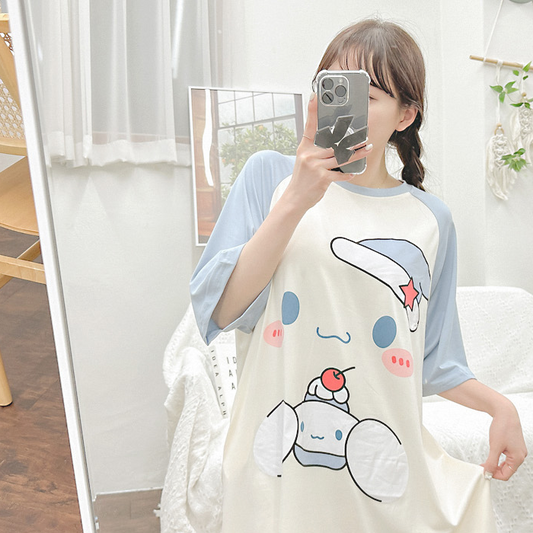 [Pajama] Cinamon Dress Blue (M-L)
