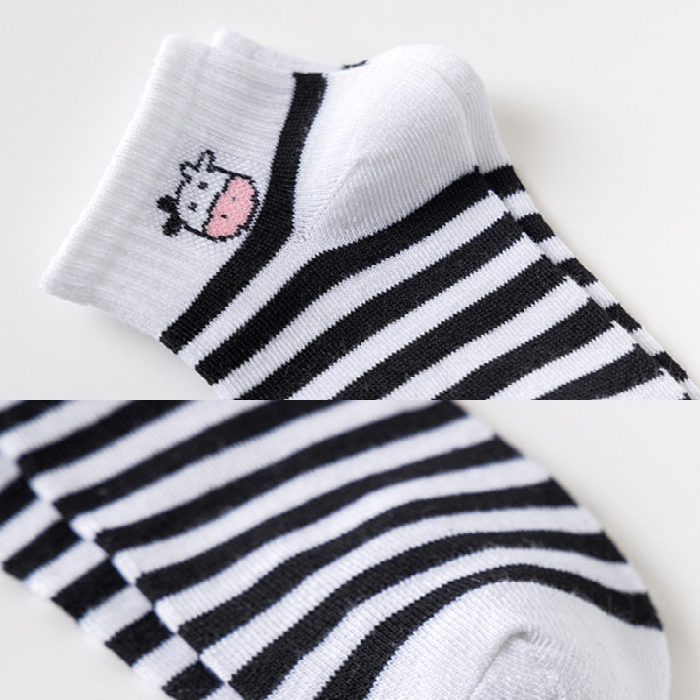 [Socks] Cow 5-Pair Set